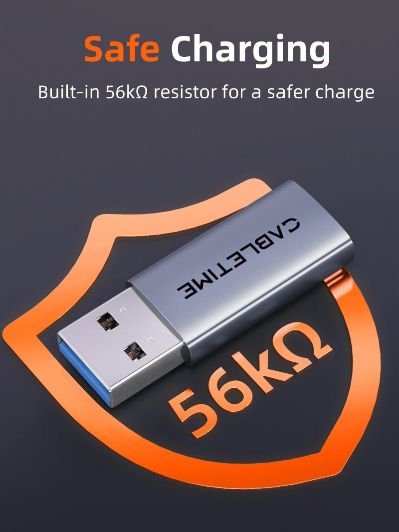 CABLETIME USB TYPE C MALE TO USB 3.0 FEMALE OTG ADAPTER - Image 2